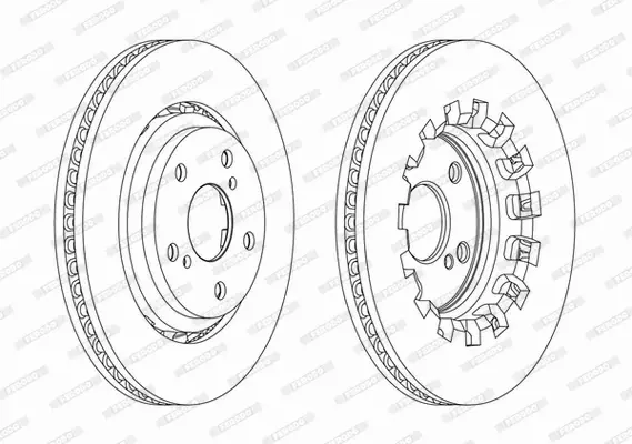 FERODO TARCZE HAMULCOWE DDF2268C 