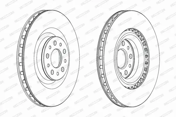 FERODO TARCZE HAMULCOWE DDF2289C 