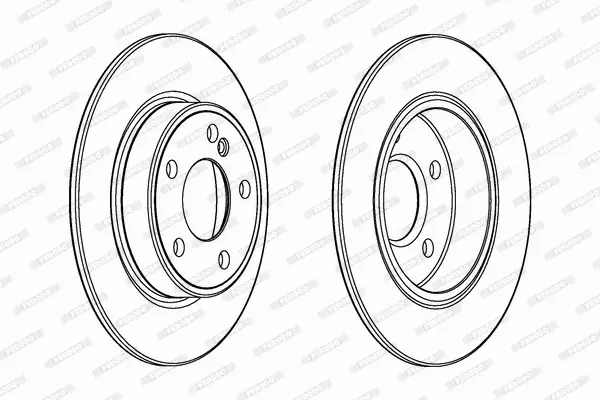 FERODO TARCZE+KLOCKI TYŁ MERCEDES W176 W246 272MM 