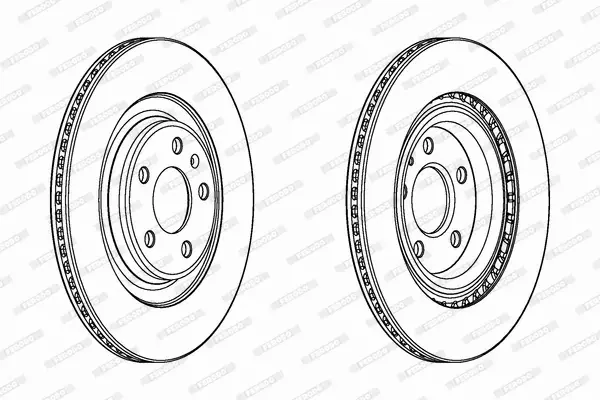 FERODO TARCZE HAMULCOWE DDF2383C 