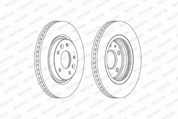 FERODO TARCZE HAMULCOWE DDF2466C 