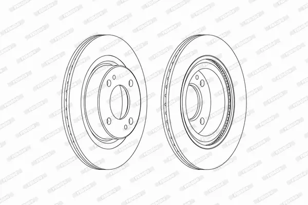 FERODO TARCZE HAMULCOWE DDF2467C 