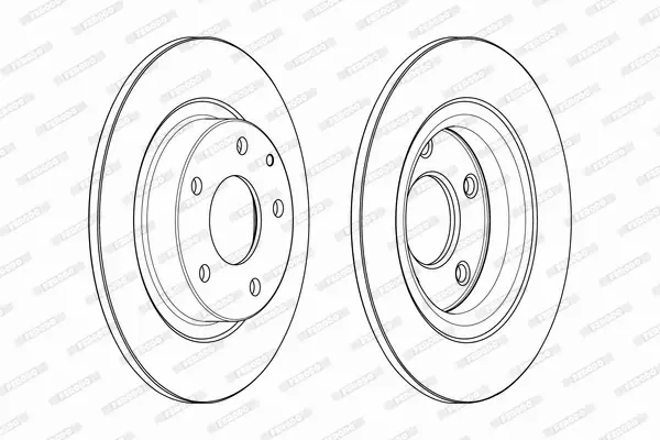 FERODO TARCZE+KLOCKI TYŁ MAZDA 6 GJ EL.RĘCZNY 278MM 