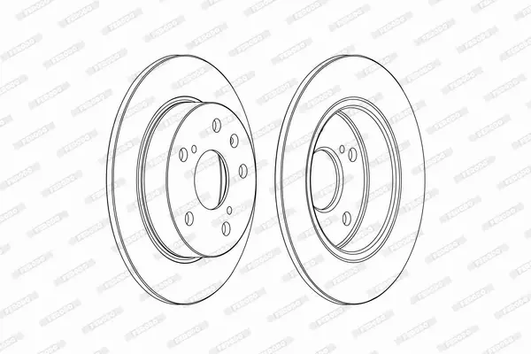 FERODO TARCZE HAMULCOWE DDF2493C 