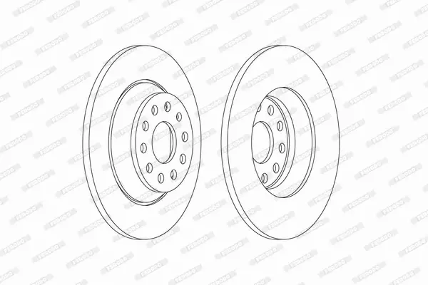 FERODO TARCZE HAMULCOWE DDF2506C 