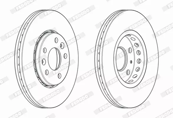 FERODO TARCZE HAMULCOWE DDF2507C 