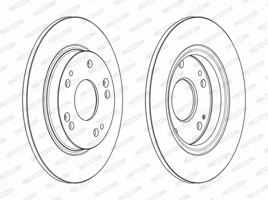 FERODO TARCZE HAMULCOWE DDF2524C 