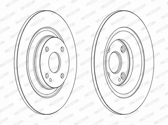 FERODO TARCZE HAMULCOWE DDF2593C 