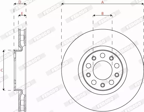 FERODO TARCZE+KLOCKI PRZÓD ALFA ROMEO GIULIA 305MM 