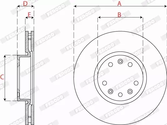 FERODO TARCZE+KLOCKI PRZÓD EXPERT JUMPY TRAVELLER VIVARO C PROACE 304MM 