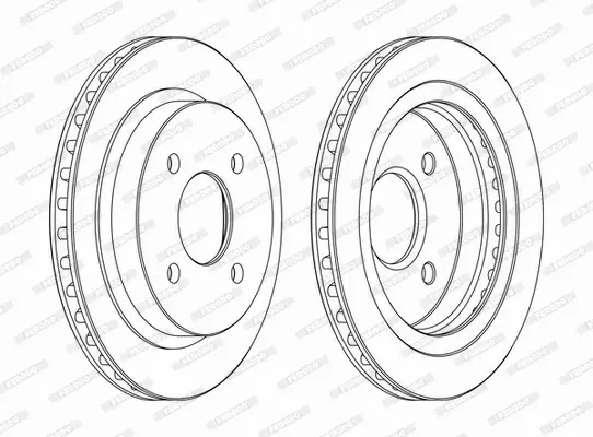 FERODO TARCZE HAMULCOWE DDF479C 