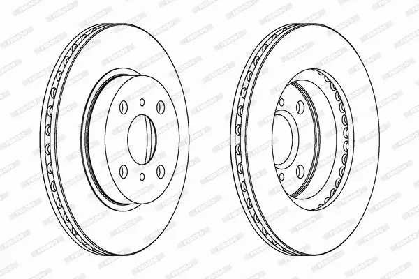 FERODO TARCZE HAMULCOWE DDF794C 