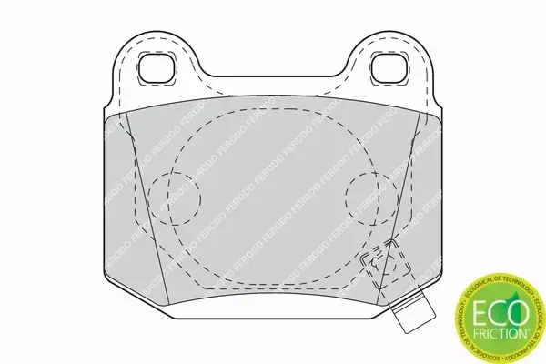 FERODO TARCZE+KLOCKI TYŁ IMPREZA GR GE 316MM 