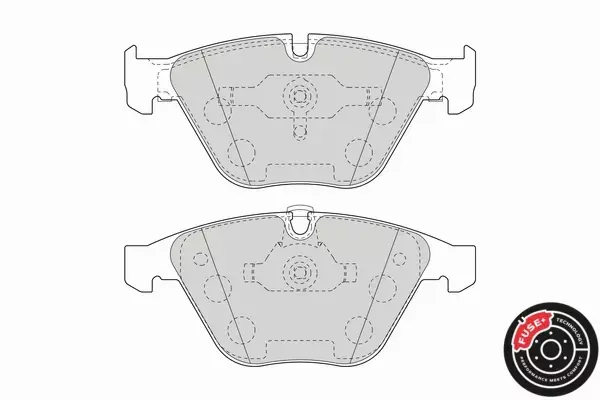 FERODO TARCZE+KLOCKI PRZÓD BMW 5 E60 E61 6 E63 E64 348MM 