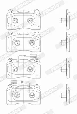 FERODO KLOCKI HAMULCOWE FDB4307 