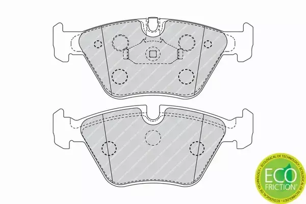 FERODO TARCZE+KLOCKI PRZÓD BMW X3 E83 325MM 