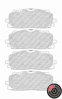 FERODO TARCZE+KLOCKI A4 B9 A5 A8 D5 Q5 Q7 349MM 