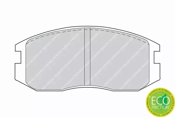 FERODO TARCZE+KLOCKI PRZÓD DAIHATSU TERIOS 287MM 