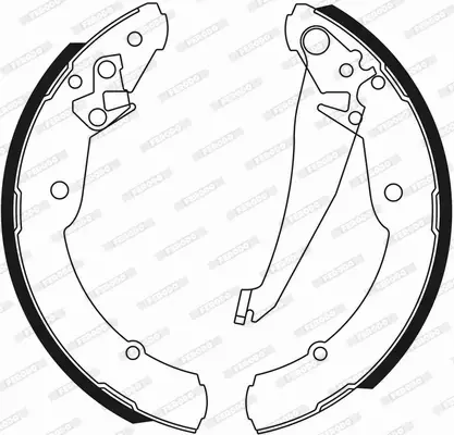 FERODO SZCZĘKI HAMULCOWE SKODA OCTAVIA I 