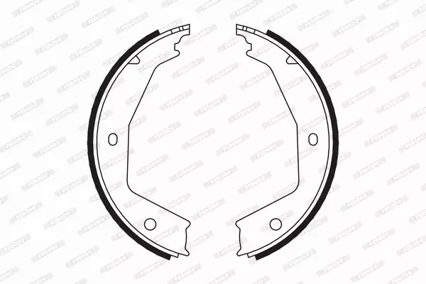 FERODO SZCZĘKI HAMULCOWE FSB666 
