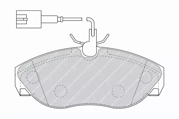 FERODO KLOCKI HAMULCOWE FVR1396 