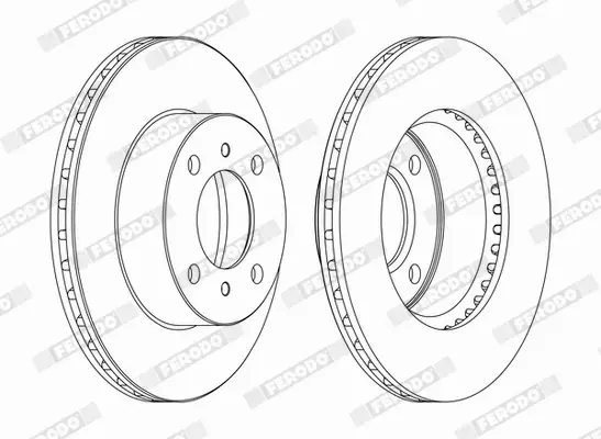 FERODO TARCZE HAMULCOWE DDF1005C 