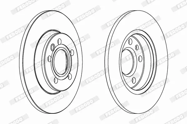 FERODO TARCZE HAMULCOWE DDF1012C 