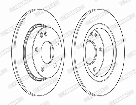 FERODO TARCZE HAMULCOWE DDF1034C 