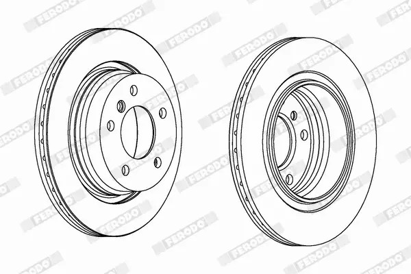 FERODO TARCZE HAMULCOWE DDF1073C 