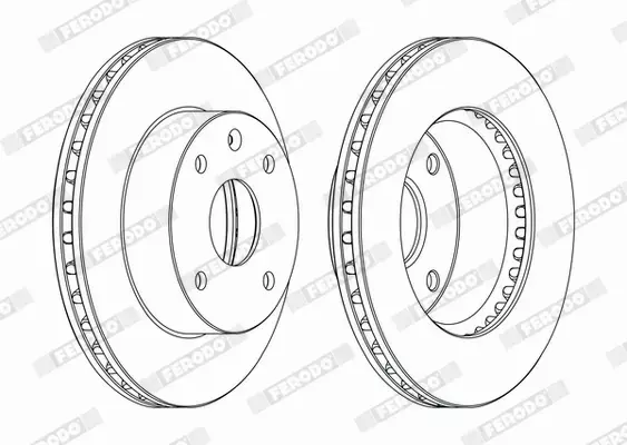 FERODO TARCZE HAMULCOWE DDF1257C 