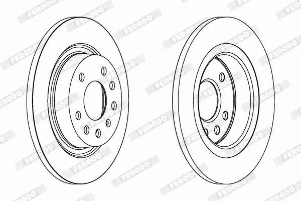 FERODO TARCZE HAMULCOWE DDF1288C 