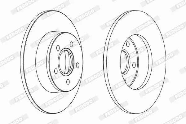 FERODO TARCZE HAMULCOWE DDF1497C 