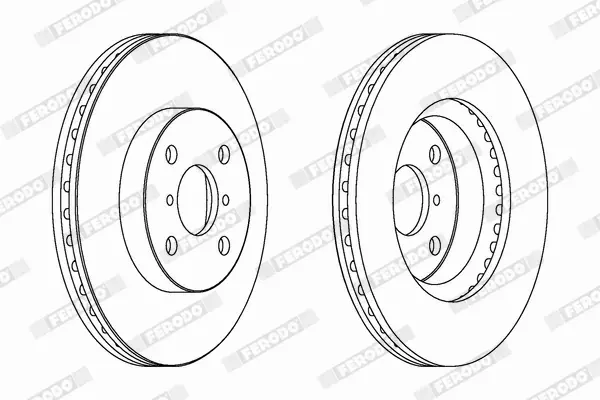 FERODO TARCZE HAMULCOWE DDF1587C 