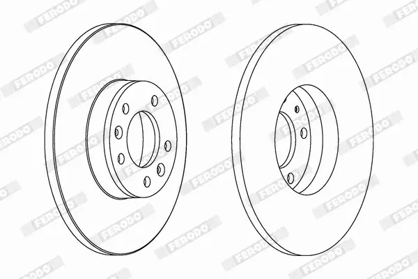 FERODO TARCZE HAMULCOWE DDF1602C 