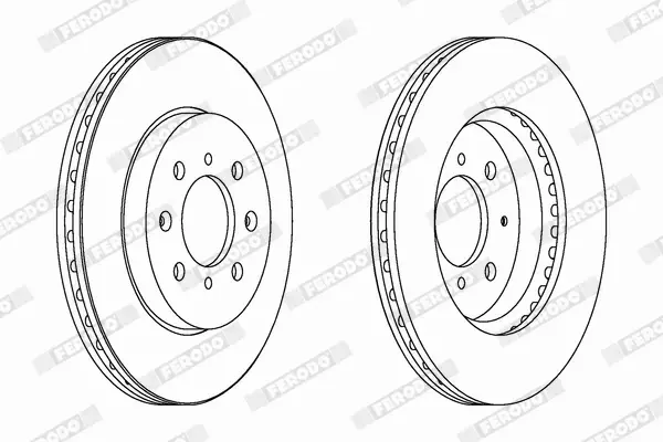 FERODO TARCZE HAMULCOWE DDF1610C 