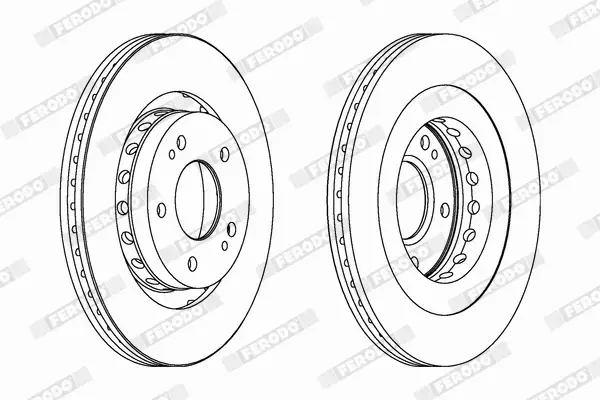 FERODO TARCZE HAMULCOWE DDF1642C 