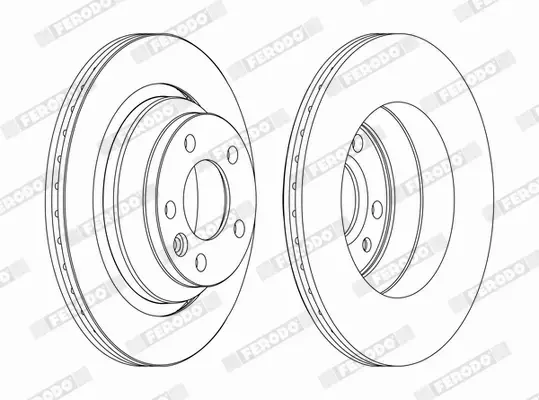 FERODO TARCZE HAMULCOWE DDF1698C 