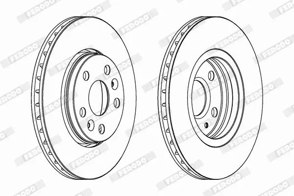 FERODO TARCZE HAMULCOWE DDF1733C 