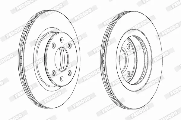 FERODO TARCZE HAMULCOWE DDF1792C 