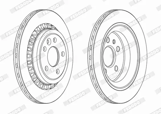 FERODO TARCZE HAMULCOWE DDF1802C 