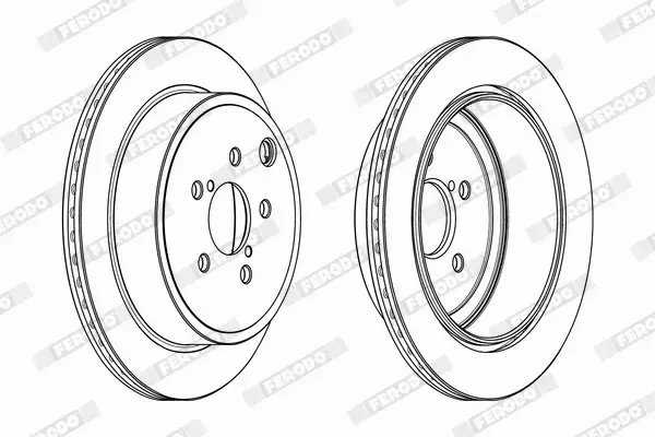 FERODO TARCZE HAMULCOWE DDF2141C 