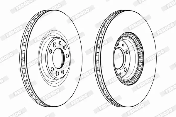 FERODO TARCZE HAMULCOWE DDF2234C 