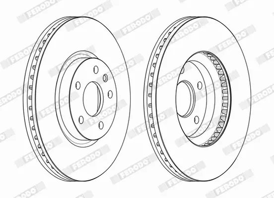 FERODO TARCZE+KLOCKI PRZÓD FORD MONDEO V MK5 300MM 