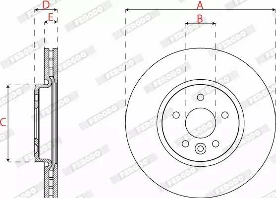 FERODO TARCZA HAMULCOWA DDF2794C 