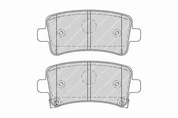 FERODO KLOCKI HAMULCOWE TYŁ OPEL INSIGNIA A 16 