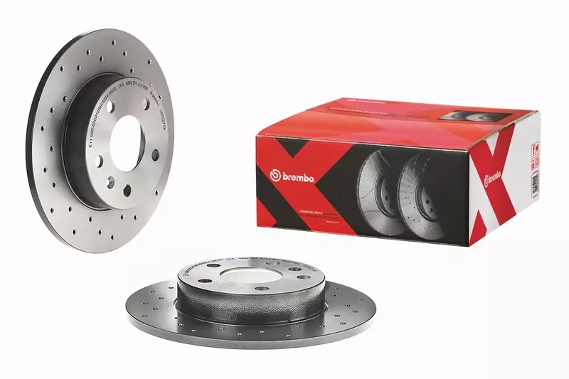 BREMBO TARCZE HAMULCOWE TYŁ 08.7627.1X 