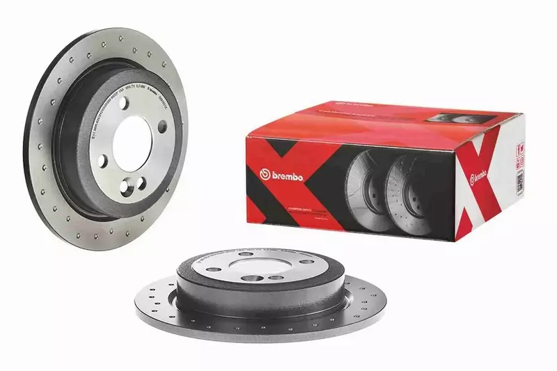 BREMBO TARCZE HAMULCOWE TYŁ 08.9163.1X 