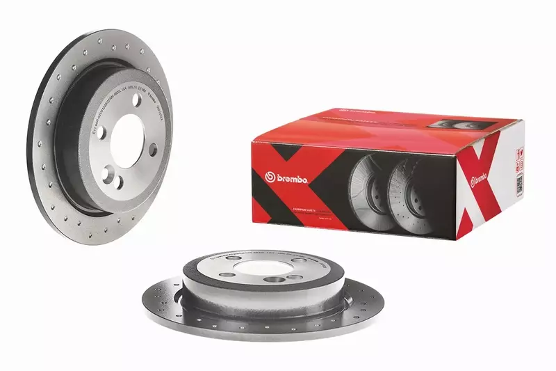 BREMBO TARCZE HAMULCOWE TYŁ 08.9163.2X 