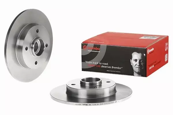  BREMBO TARCZE+KLOCKI PRZÓD+TYŁ PEUGEOT 207 283MM 