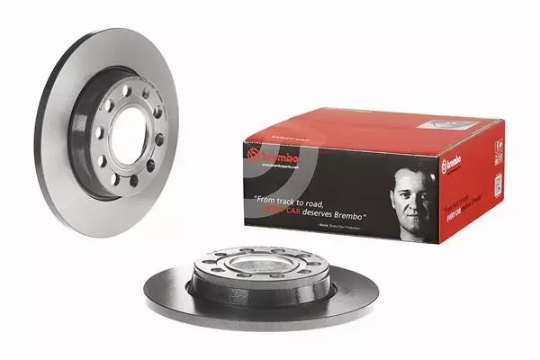 BREMBO TARCZE+KLOCKI TYŁ AUDI A4 B6 B7 255MM 